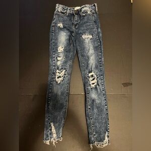 High rise ankle jeggings